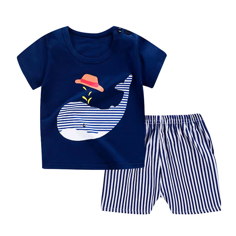 Poohvibes – Cartoon Summer Tracksuit for Little Explorers
